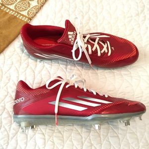red adizero baseball cleats